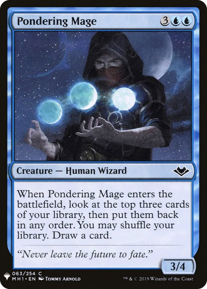 0063 Pondering Mage C The List Reprints