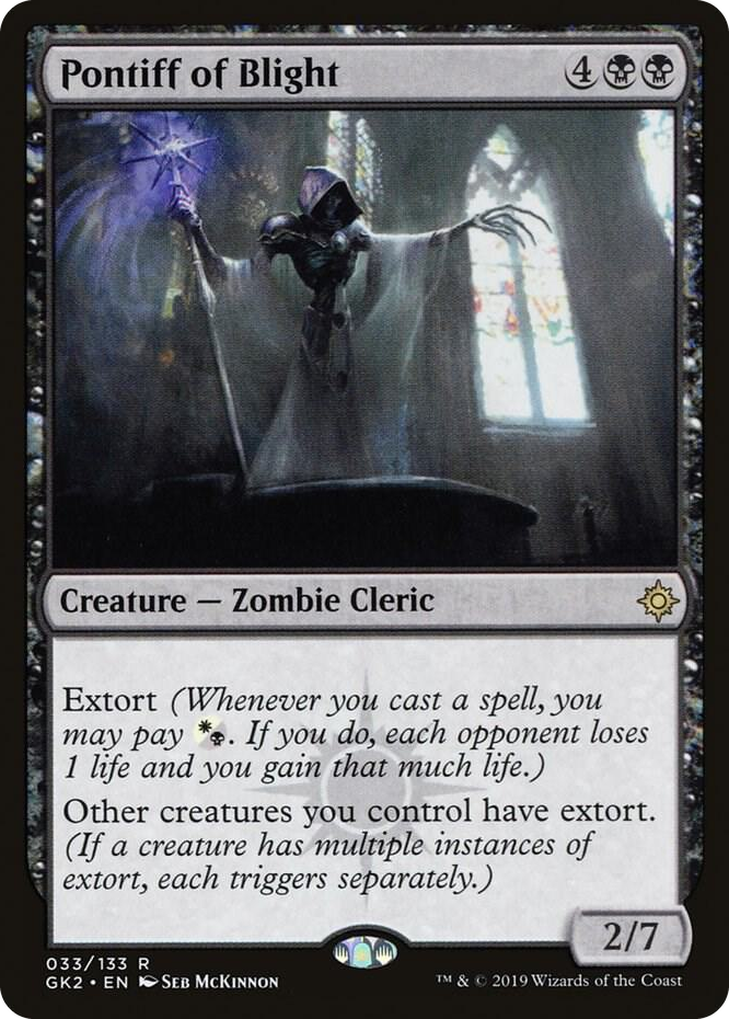 0033 Pontiff of Blight R Ravnica Allegiance: Guild Kits