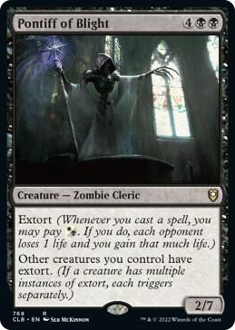 Pontiff of Blight #768 R - Commander Legends: Battle for Baldur's Gate Pokemon card