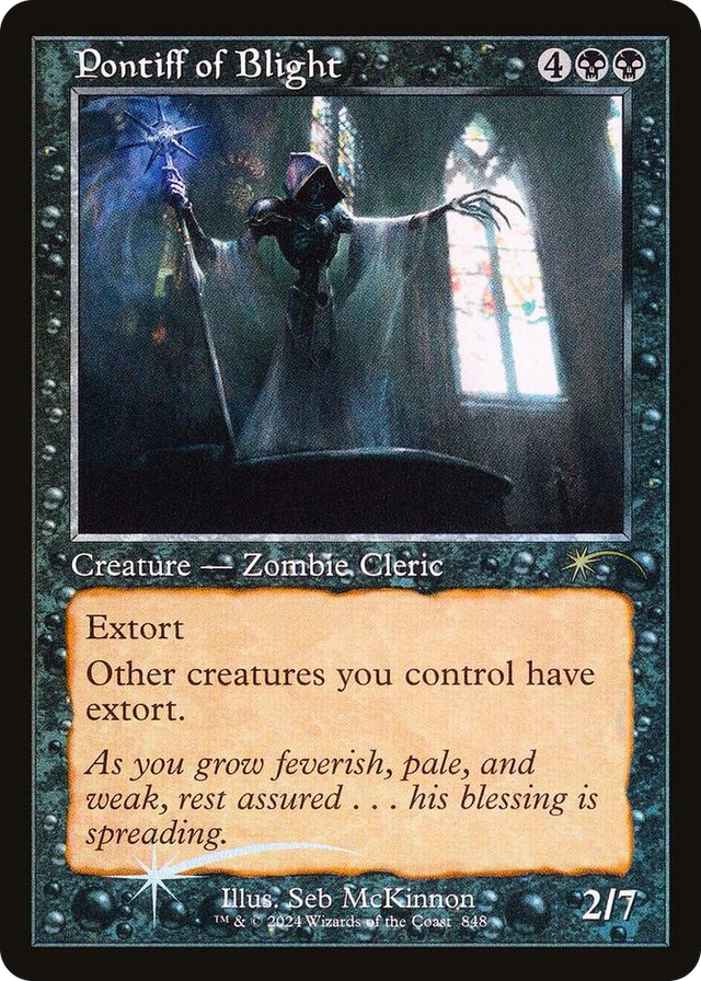 0848 Pontiff of Blight (Retro Frame) R Secret Lair Drop Series