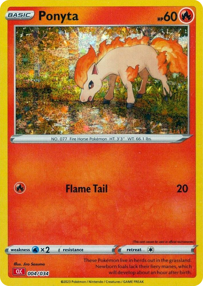 0004 Ponyta Classic Collection Trading Card Game Classic