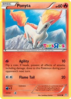 0014 Ponyta - 14/83 (Toys R Us Promo) Promo Miscellaneous Cards & Products