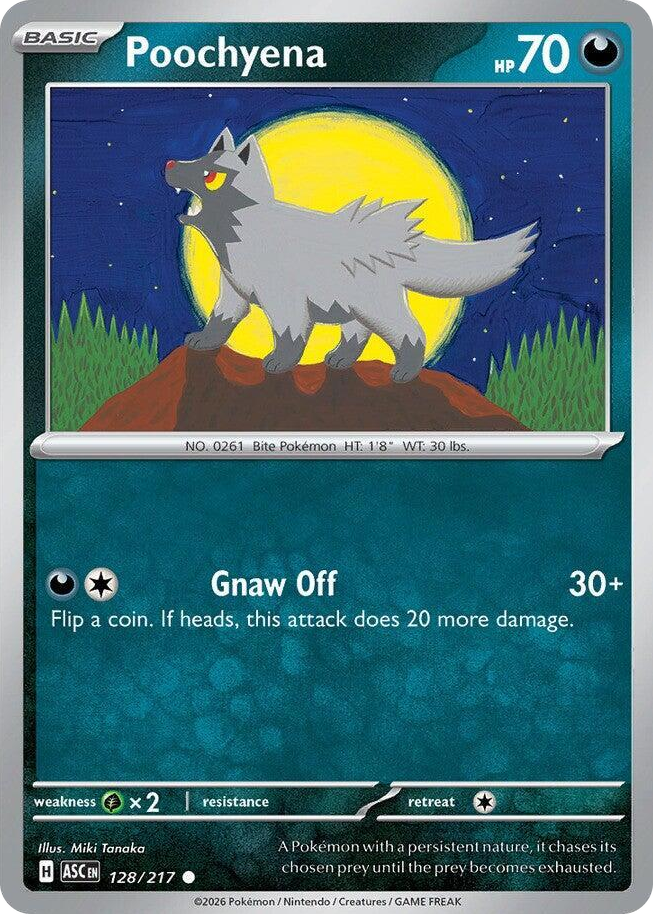 0128 Poochyena Common Ascended Heroes