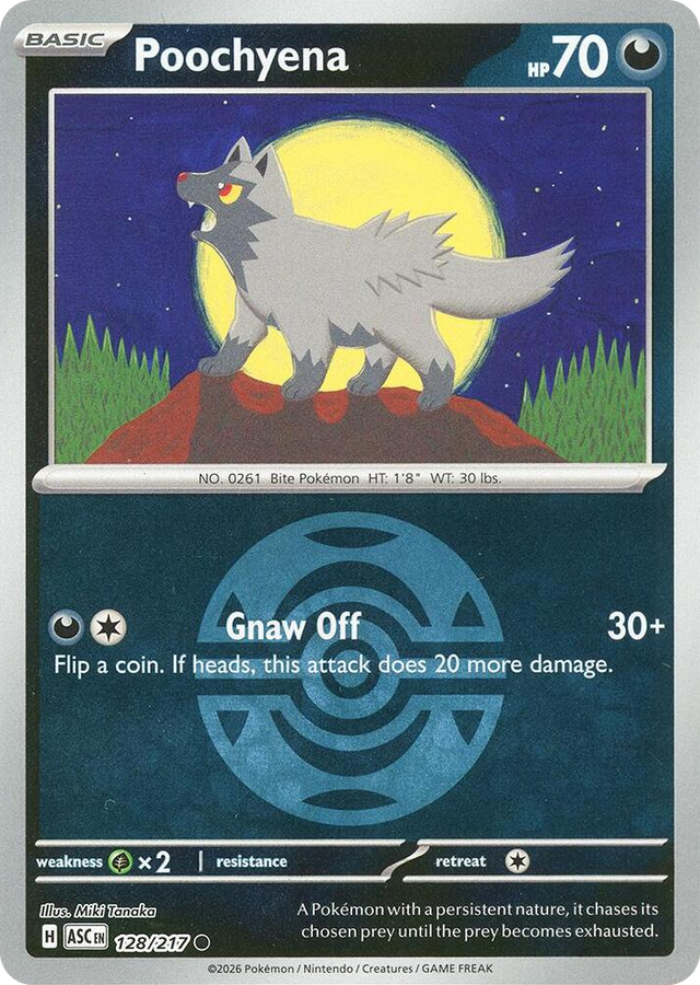 0128 Poochyena (Dusk Ball) Common Ascended Heroes