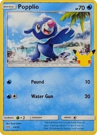 0023 Popplio Promo McDonald's 25th Anniversary Promos