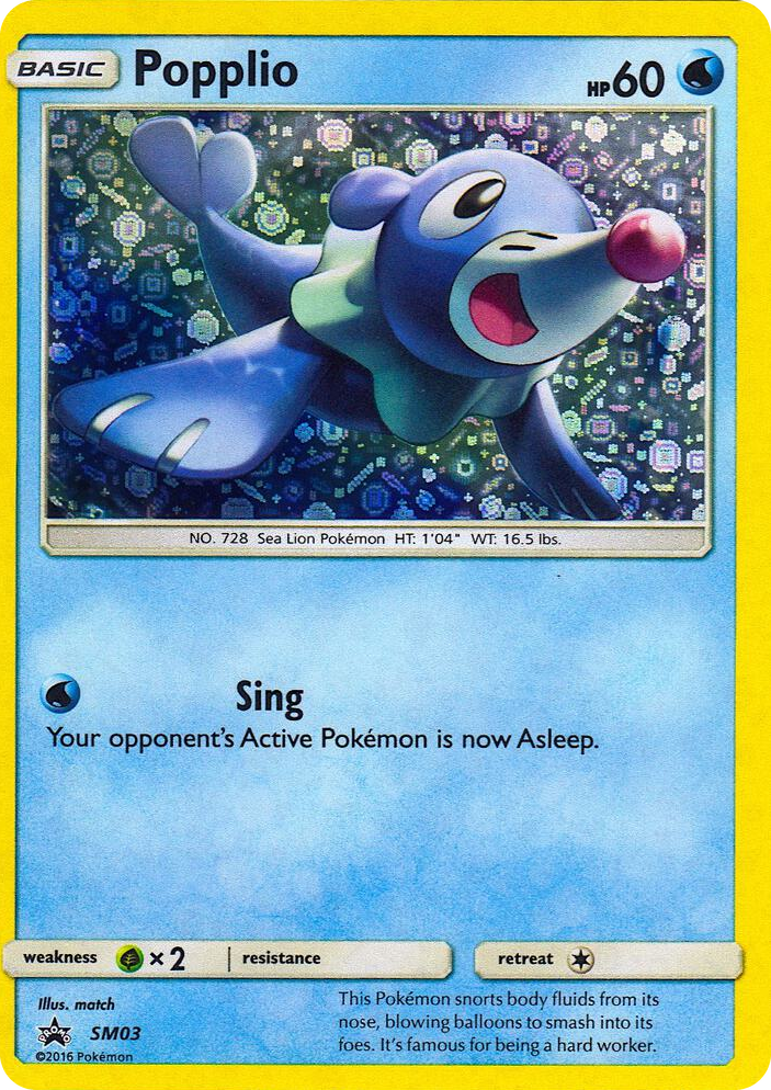 SM003 Popplio - SM03 (General Mills Promo) Promo Miscellaneous Cards & Products