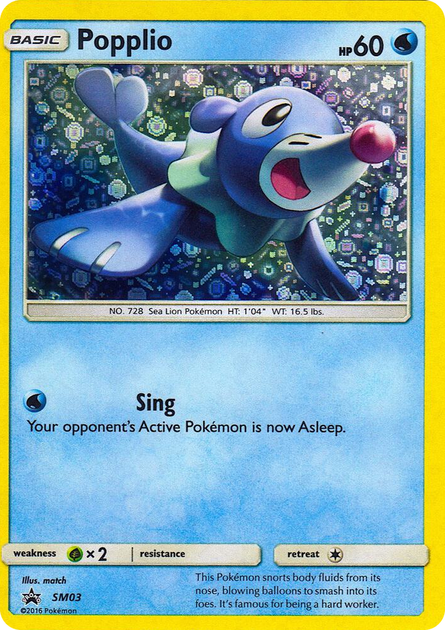 SM003 Popplio - SM03 (General Mills Promo) Promo Miscellaneous Cards & Products