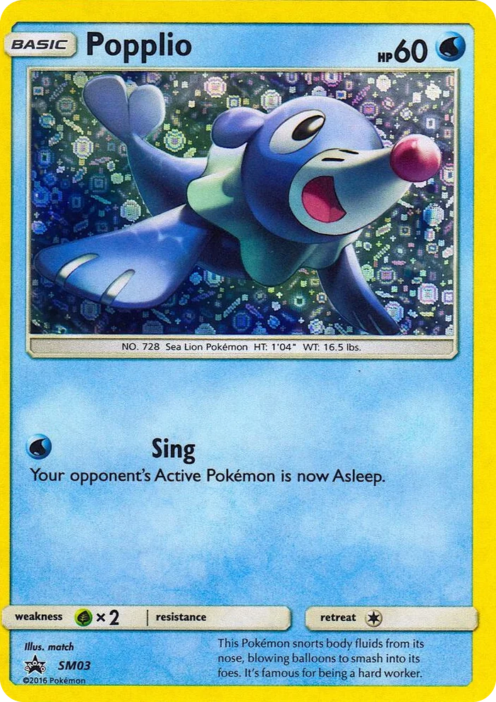 SM003 Popplio - SM03 (General Mills Promo) Promo Miscellaneous Cards & Products