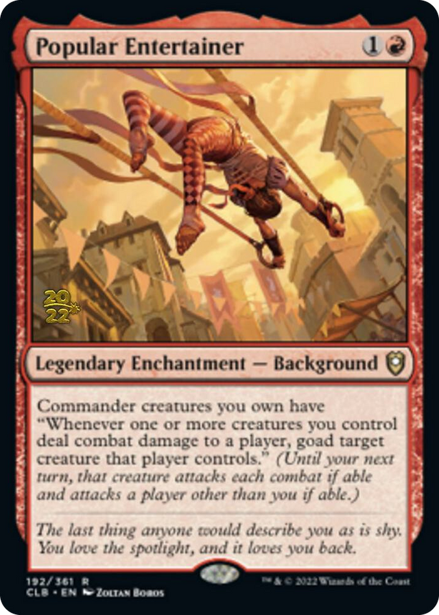0192 Popular Entertainer R Prerelease Cards