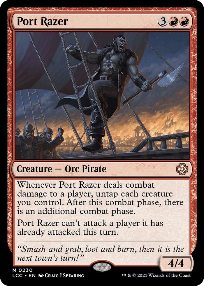 Port Razer #230 M - Commander: The Lost Caverns of Ixalan Pokemon card