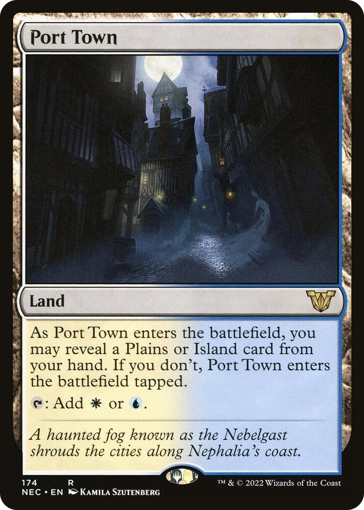 0174 Port Town R Commander: Kamigawa: Neon Dynasty
