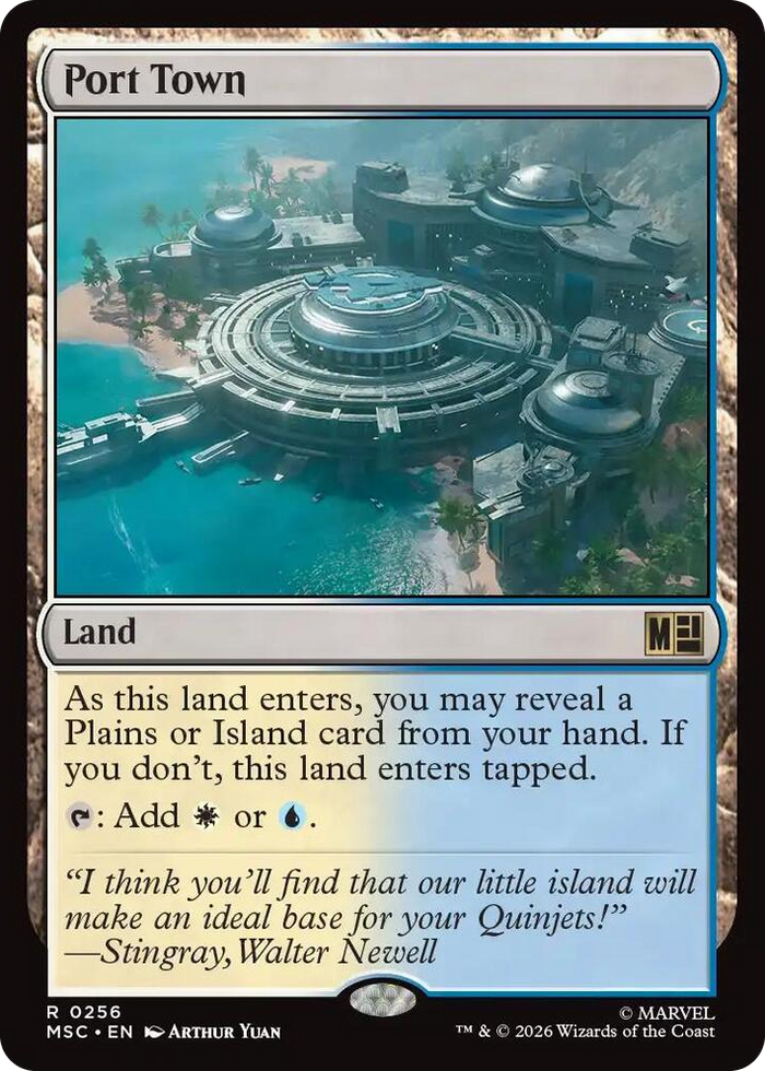 Port Town #256 R - Commander: Marvel Super Heroes Pokemon card