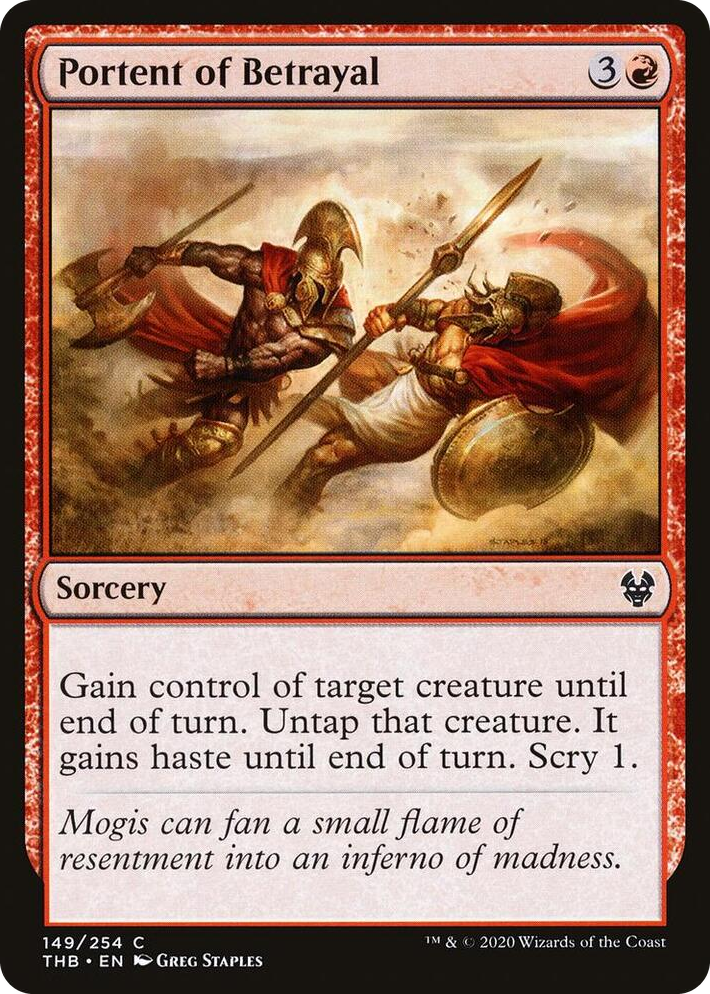 0149 Portent of Betrayal C Theros Beyond Death