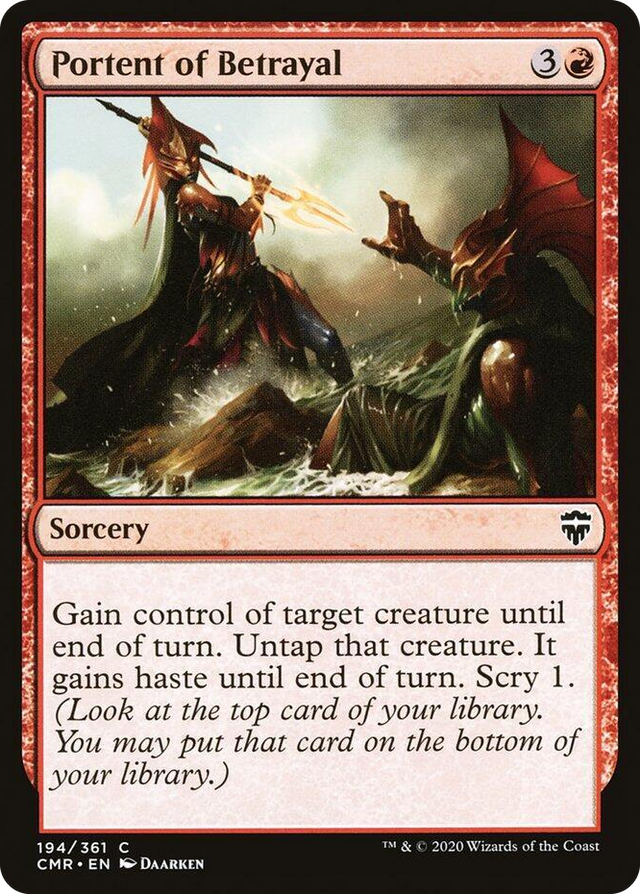 0194 Portent of Betrayal C Commander Legends