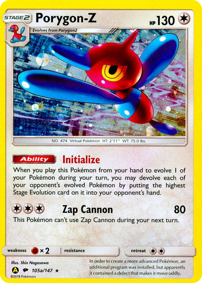 0105a Porygon-Z - 105a/147 Promo Alternate Art Promos