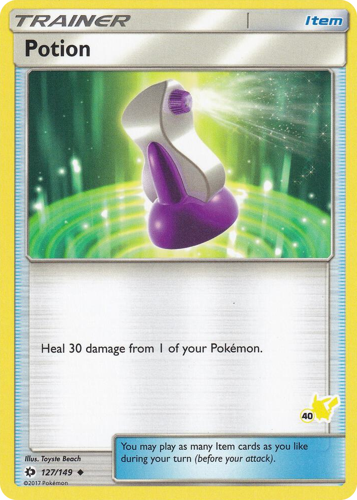 0127 Potion - 127/149 (#40 Pikachu Stamped) Promo Battle Academy