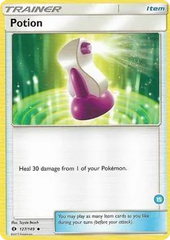 0127 Potion (15) Uncommon SM Trainer Kit: Alolan Sandslash & Alolan Ninetales