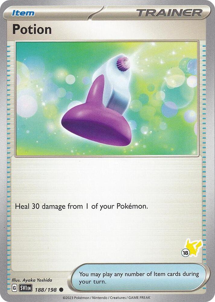 0188 Potion - Pikachu 18 Common Battle Academy 2024
