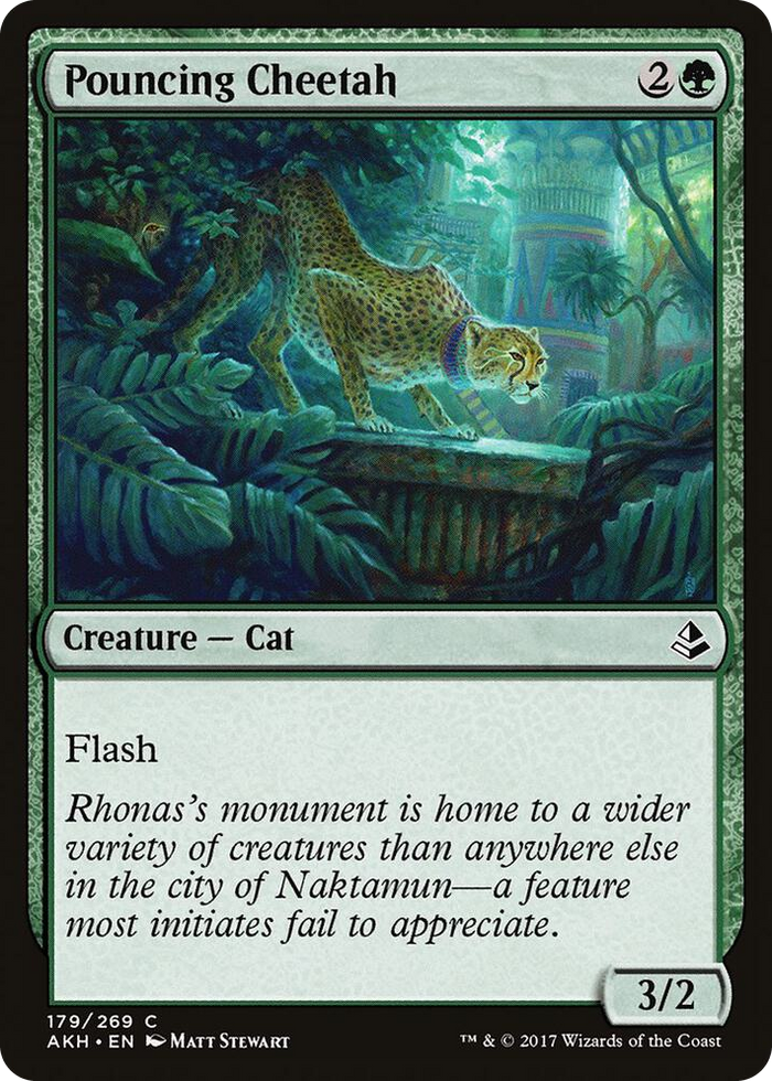 Pouncing Cheetah #179 C - Amonkhet Pokemon card