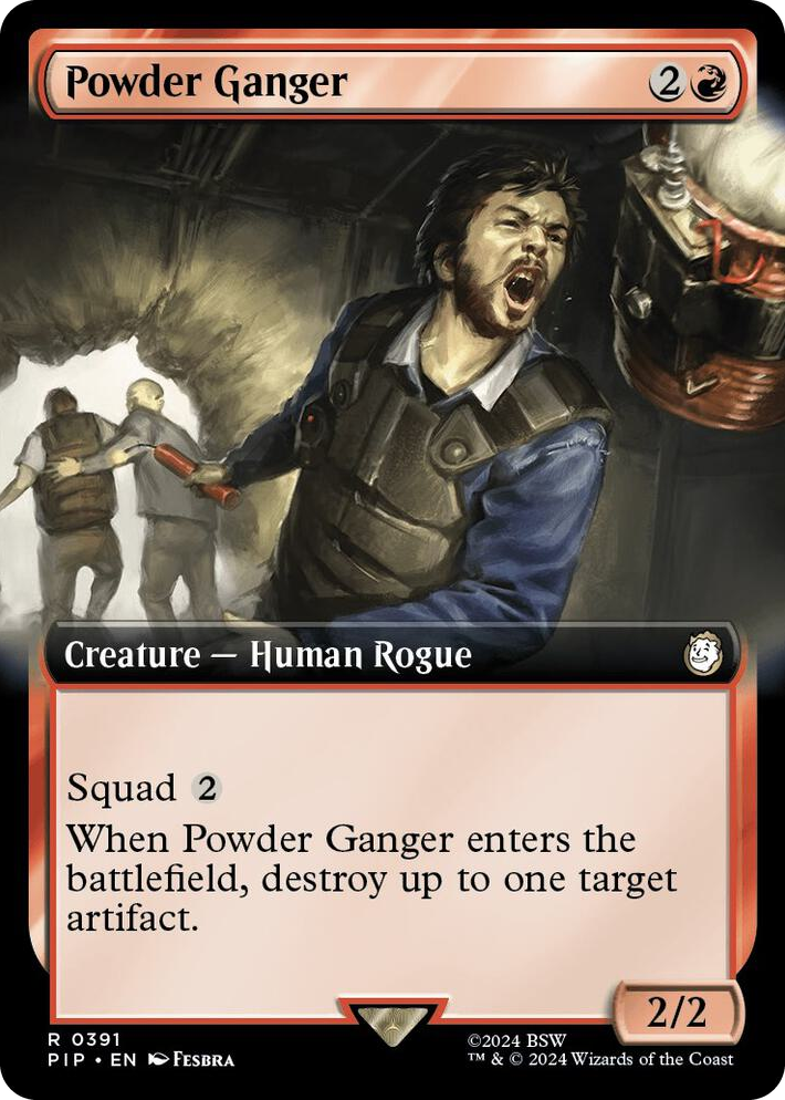 0391 Powder Ganger (Extended Art) R Universes Beyond: Fallout