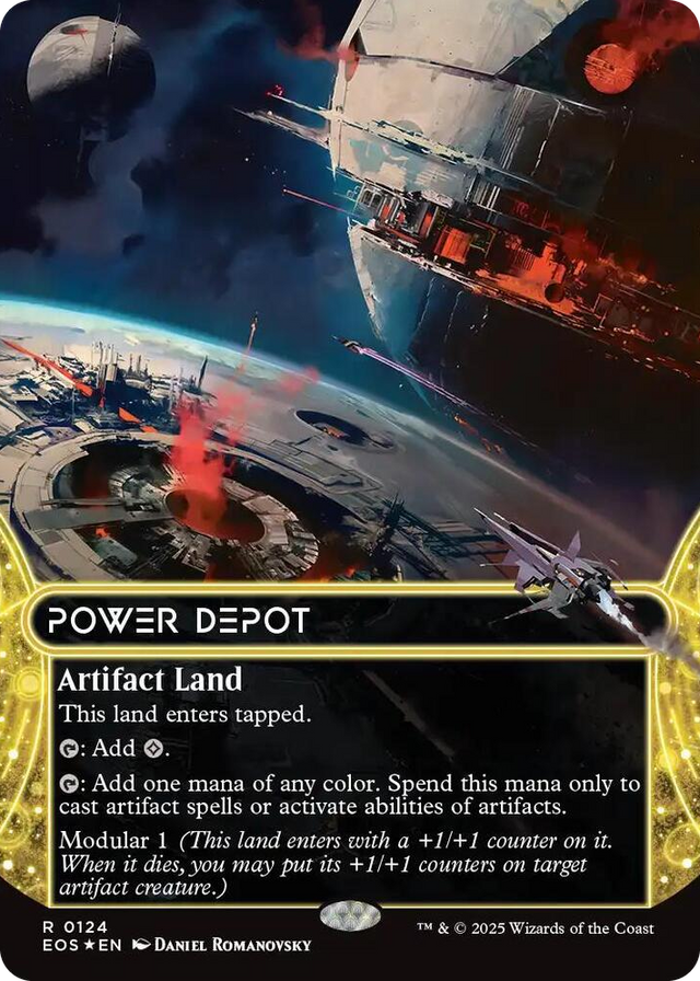 0124 Power Depot (0124) (Borderless) (Galaxy Foil) R Edge of Eternities: Stellar Sights