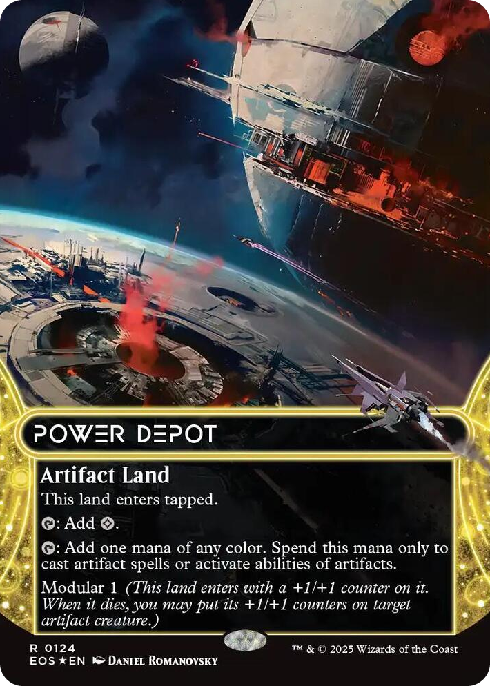 0124 Power Depot (0124) (Borderless) (Galaxy Foil) R Edge of Eternities: Stellar Sights