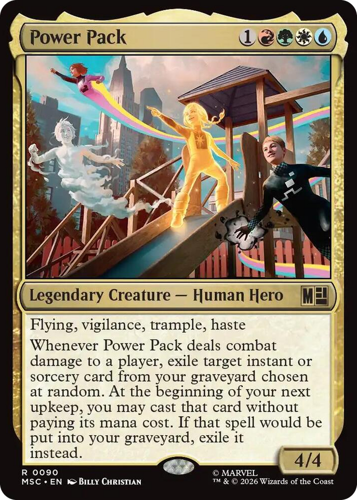 Power Pack #90 R - Commander: Marvel Super Heroes Pokemon card
