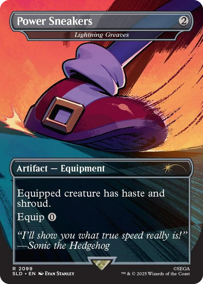 Power Sneakers - Lightning Greaves #2099 R - Secret Lair Drop Series Pokemon card