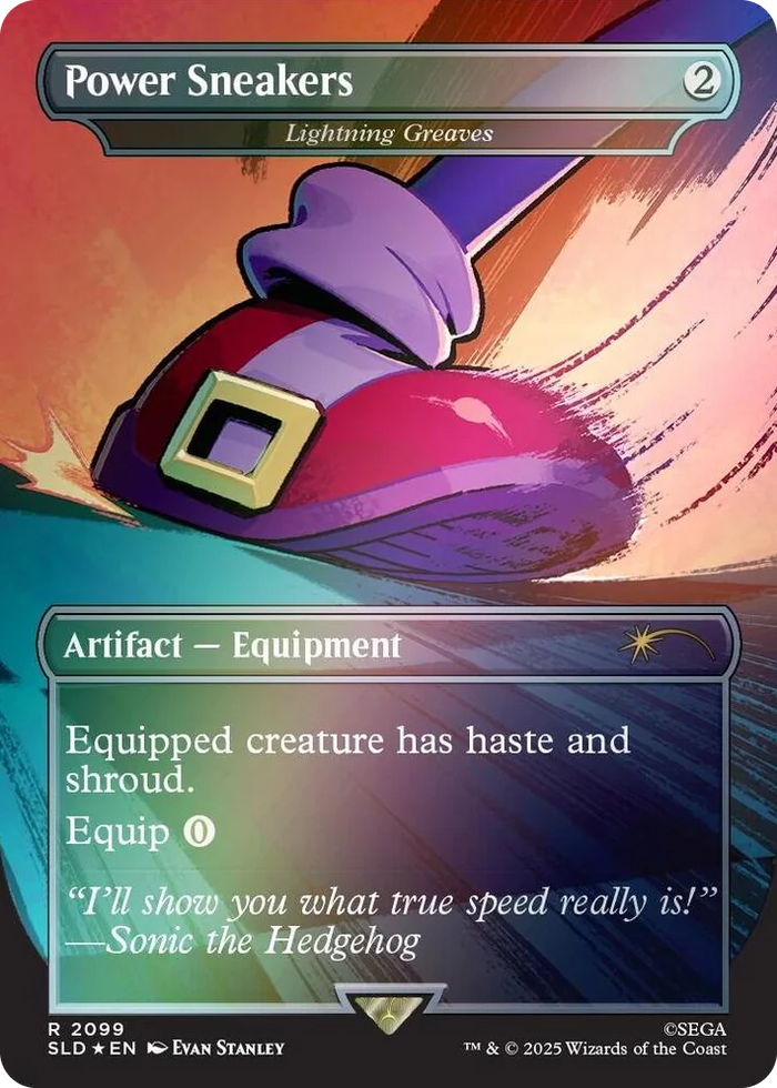 2099 Power Sneakers - Lightning Greaves (Rainbow Foil) R Secret Lair Drop Series