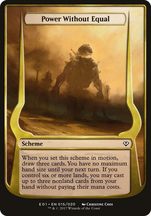0015 Power Without Equal (Archenemy: Nicol Bolas) C Oversize Cards