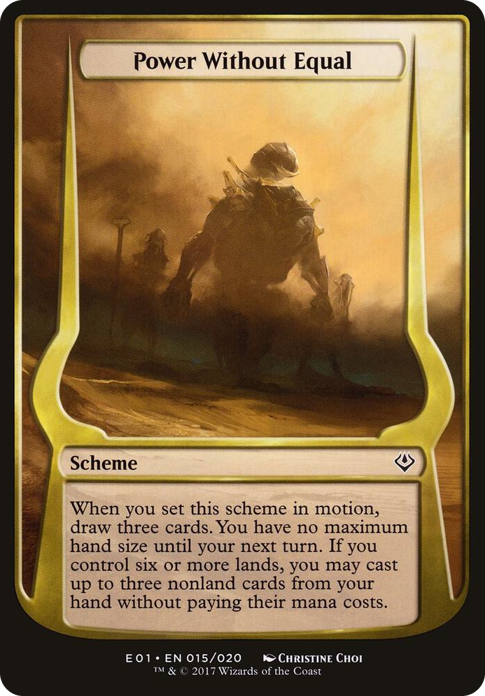 0015 Power Without Equal (Archenemy: Nicol Bolas) C Oversize Cards