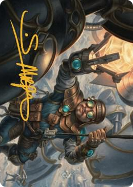 0002 Powerstone Engineer Art Card (Gold-Stamped Signature) S Art Series: The Brothers' War