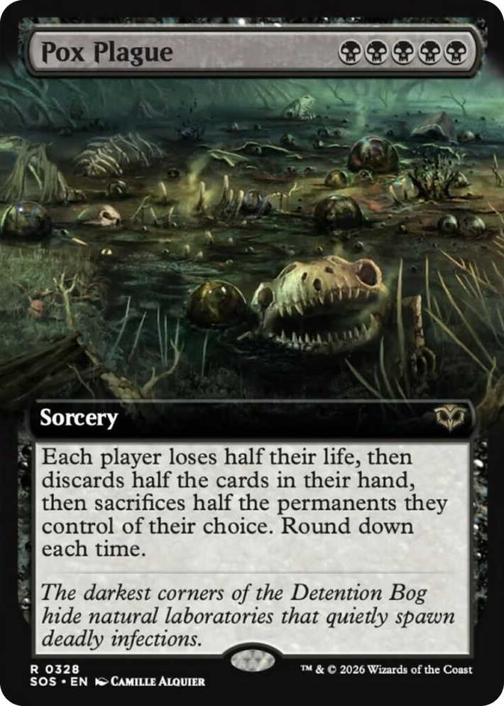 0328 Pox Plague (Extended Art) R Secrets of Strixhaven