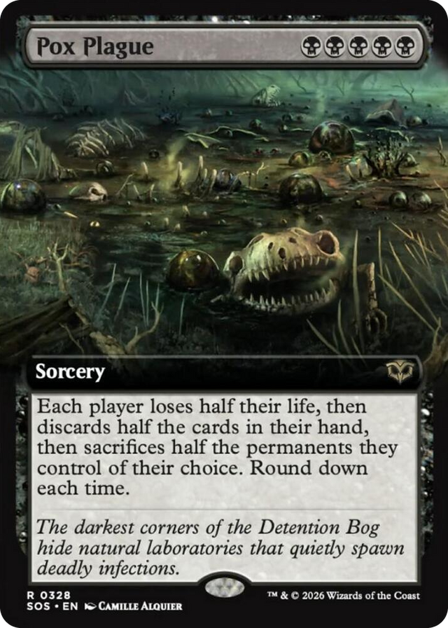 0328 Pox Plague (Extended Art) R Secrets of Strixhaven