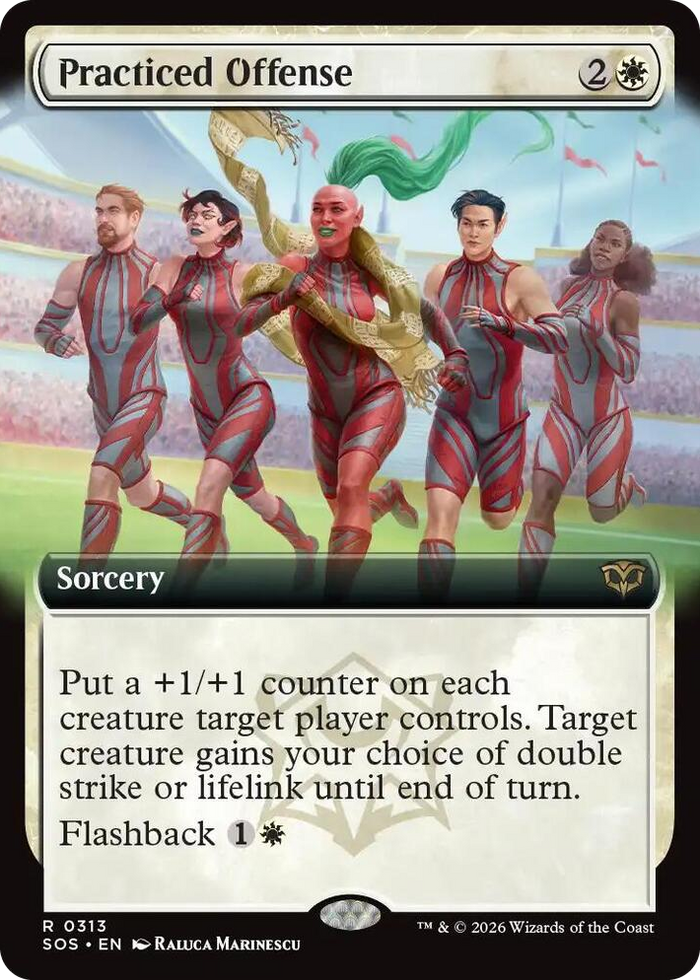 Practiced Offense (Extended Art) #313 R - Secrets of Strixhaven Pokemon card