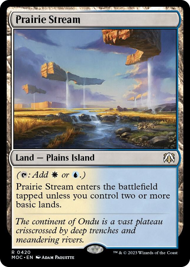 Prairie Stream #420 R - Commander: March of the Machine Pokemon card