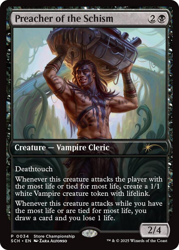 Preacher of the Schism #34 P - Game Day & Store Championship Promos Pokemon card