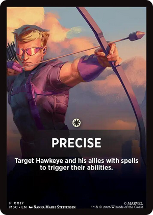 0017 Precise Theme Card T Commander: Marvel Super Heroes