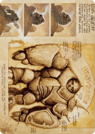 0072 Precursor Golem Art Card S Art Series: The Brothers' War