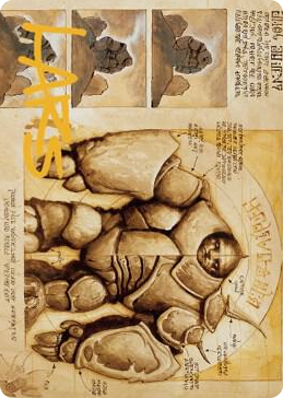 Precursor Golem Art Card (Gold-Stamped Signature) #72 S - Art Series: The Brothers' War Pokemon card