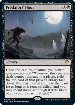 0021 Predators' Hour R Commander: Innistrad: Crimson Vow
