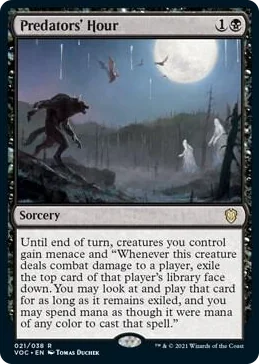 0021 Predators' Hour R Commander: Innistrad: Crimson Vow