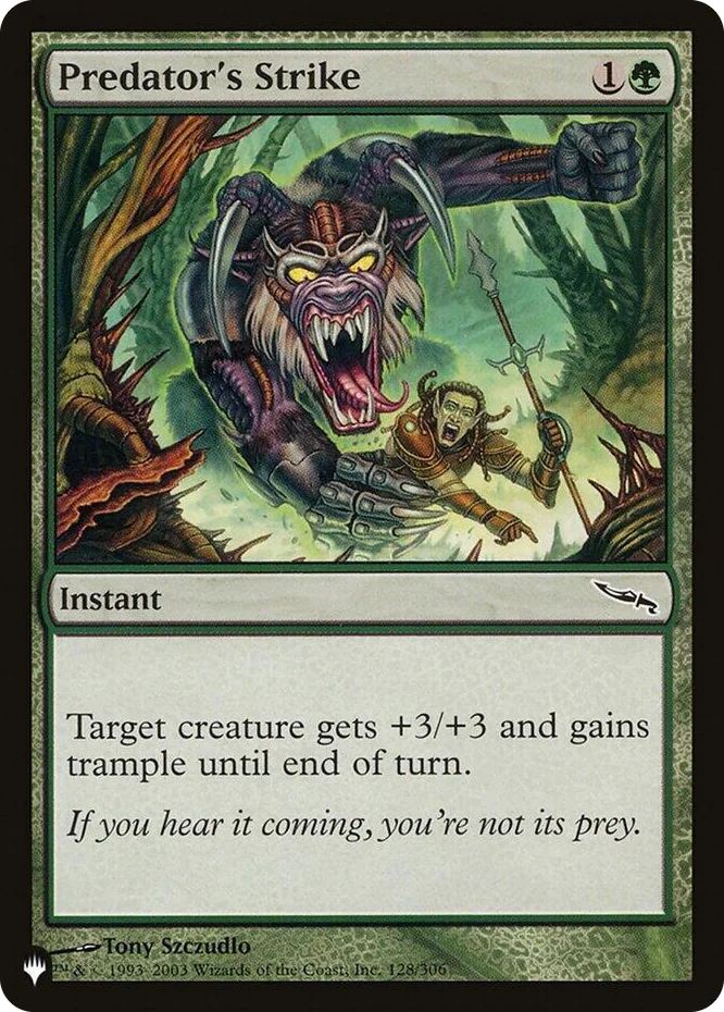 0128 Predator's Strike C The List Reprints
