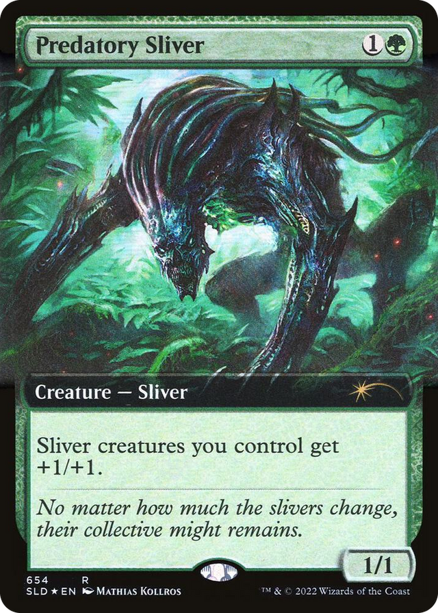 0654 Predatory Sliver (Extended Art) R Secret Lair Drop Series