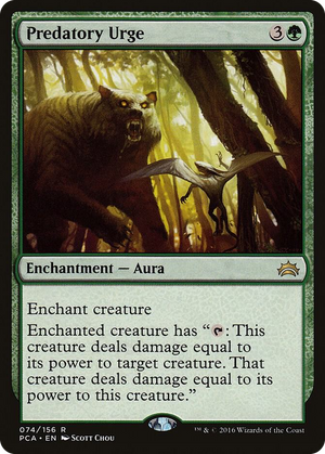 0074 Predatory Urge R Planechase Anthology