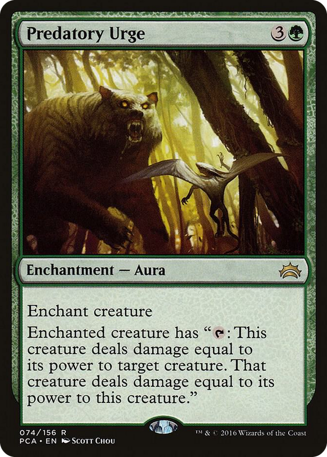 0074 Predatory Urge R Planechase Anthology