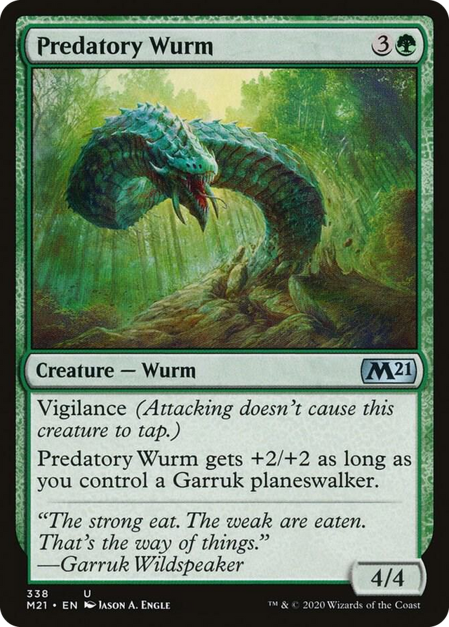 0338 Predatory Wurm U Core Set 2021