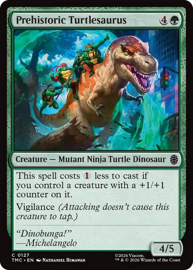 0127 Prehistoric Turtlesaurus C Commander: Teenage Mutant Ninja Turtles