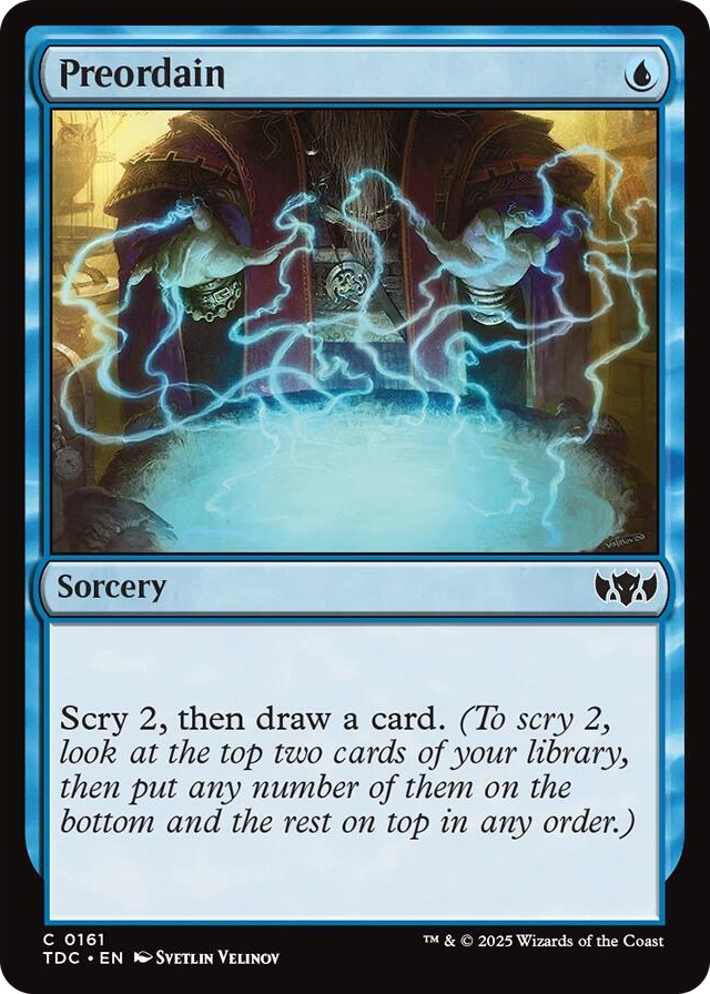 0161 Preordain C Commander: Tarkir: Dragonstorm