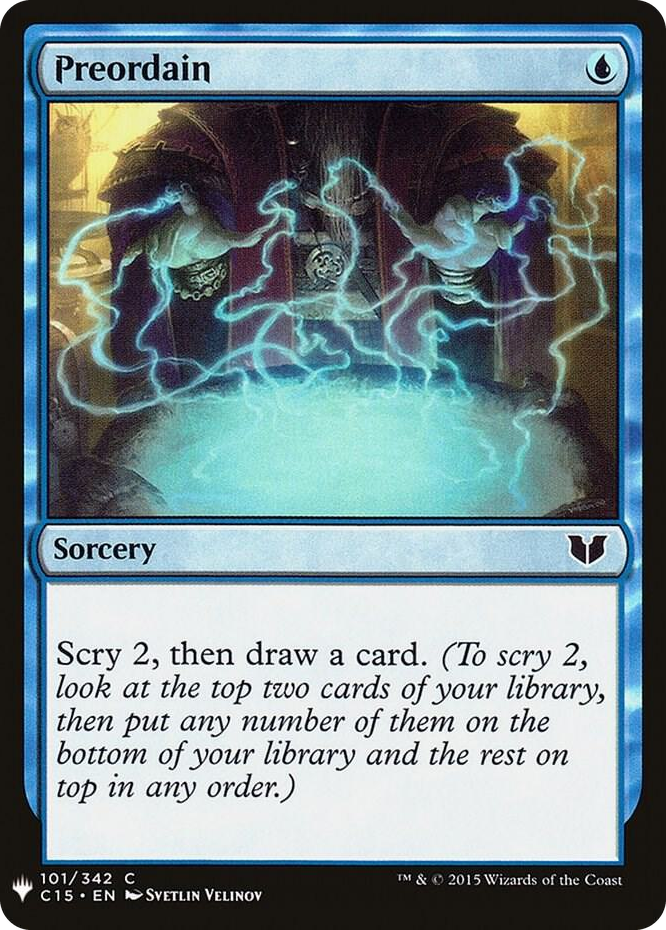 0101 Preordain (C15) C The List Reprints